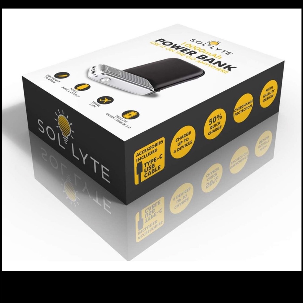 Sol Lyte 10000mAH Mobile Power Bank